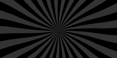 Modern light vector black and gray sunburst with rays vintage stripes wallpaper.