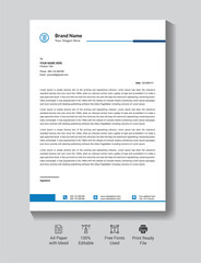 
Modern business luxury corporate identity letterhead template