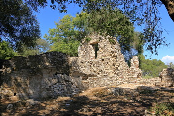 ruined city at Butrint, Albania. This Archeological site is World Heritage Site by UNESCO