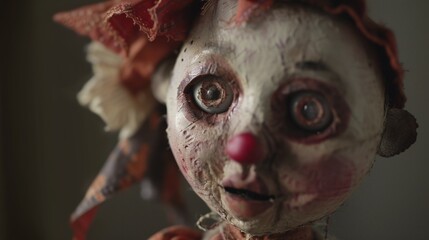 Obraz premium Performance featuring puppets depicting dramatic roles.