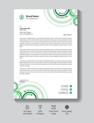 
Modern business luxury corporate identity letterhead template