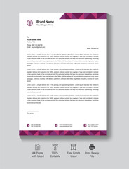 
Modern business luxury corporate identity letterhead template