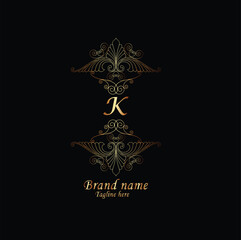 Creative Initial letter K logo design with modern business vector template. Creative isolated K monogram logo design
