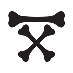 Fototapeta premium Dog bone vector icon. Cartoon dog icon Flat Design Pet Care, bone toy mascot icon vector illustration design, Vector 10 Eps.