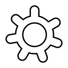 Setting Icon set. Cog Settings Icon Symbol with white artboard.