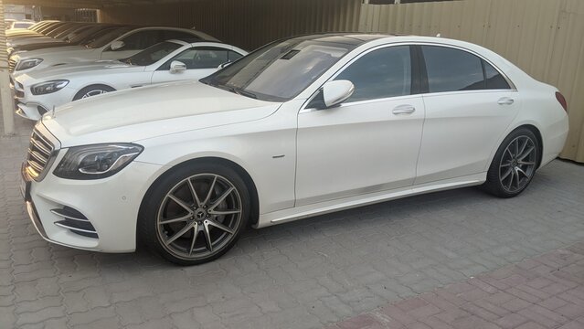 Ajman, United Arab Emirates - 03-05-2024: Mercedes car