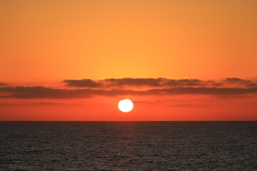 Early at the Sotavento Beach, Sunrise in Costa Calma, Fuerteventura, Spain