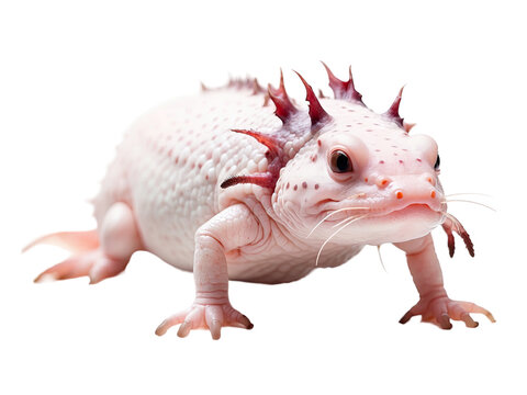 Axolotl isolated on a transparent background