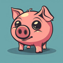 Portrait of a Pink Piggy