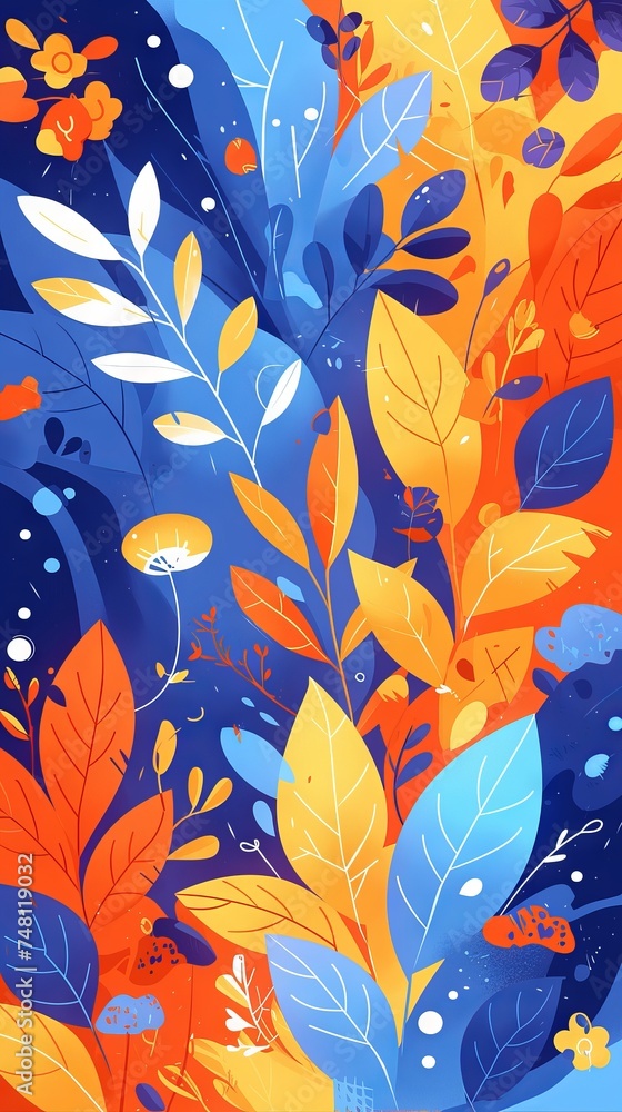 Poster bright and dynamic abstract in the neomorphism style with a variety of geometric shapes. concept: we