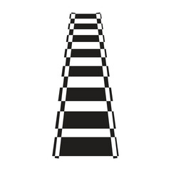 railway track icon- vector illustration with background.