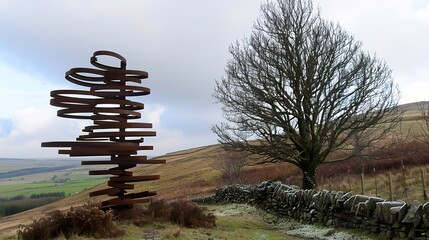 The Singing Ringing Tree on a windy day natures music played on a sculptural instrument a harmony of art and environment