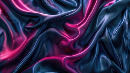 Obraz premium Smooth elegant silk. Closeup of rippled silk fabric texture. Luxury fabric background with copy space. AI-generated.