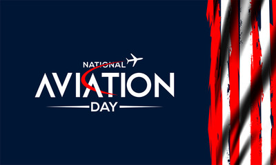 Fototapeta na wymiar national aviation day August 19 , vektor background