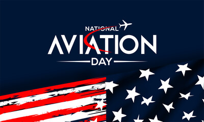 national aviation day August 19	, vektor  background