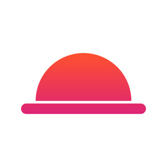 Hat Flat Gradient Style