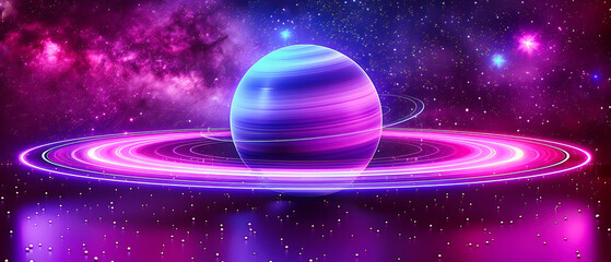 Mystical Cosmos Background, Astronomy and Space Concept with Galaxy and Stars