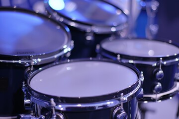 Fototapeta na wymiar Detailed image of an electronic drum set