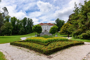 Ljubljana, Slovenia - June 27, 2023: Tivoli park in Ljubljana, Slovenia.