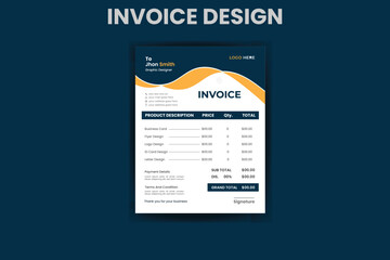 Business invoice form template. Invoicing quotes, money bills or price invoices, and payment agreement design templates. Tax form, bill graphic, or payment receipt page vector