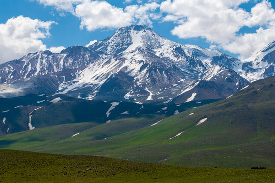 Majestic Sabalan Peak in Summer - Ardabil Province, Iran
