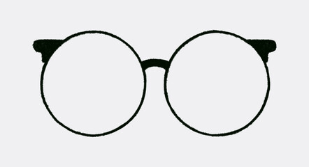 Glasses, fashion vintage, retro illustration