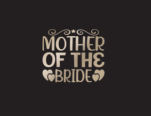 Fototapeta na wymiar Wedding celebration vector lettering t-shirt design 