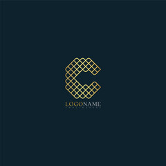 Letter c logo premium luxury