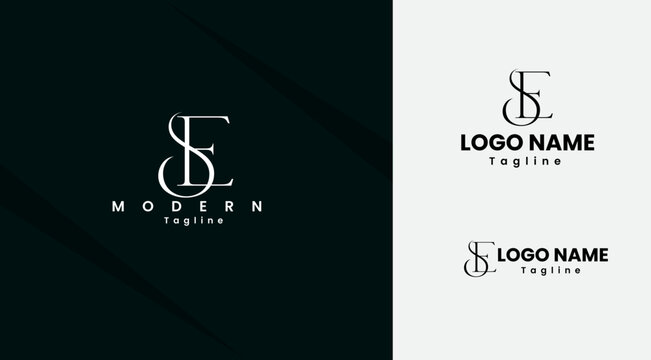 SE letter logo design. Es logo. Business. Typography design. Premium logo art. Lettering design. Font. SE letter vector. Business. Finance.