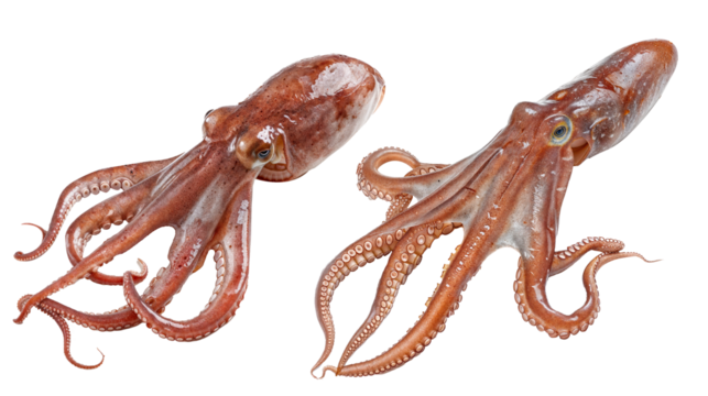  red giant octopus PNG transparent background