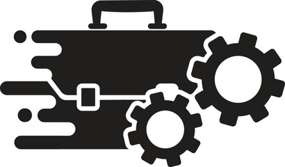 Job Management icon, job icon,find job icon,quickly find job icon vector illustration