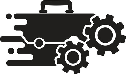 Job Management icon, job icon,find job icon,quickly find job icon vector illustration