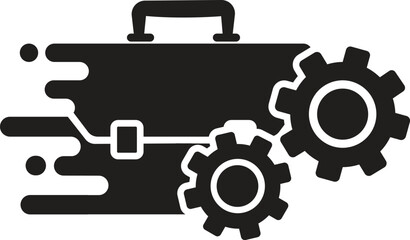 Job Management icon, job icon,find job icon,quickly find job icon vector illustration