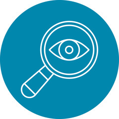 Observe Line Circle Icon Design