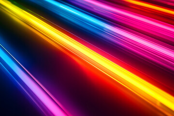 Colorful diagonal rays wallpaper and background. Neural network generated image. Not based on any actual scene or pattern.
