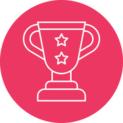 Win Line Circle Icon Design