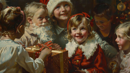 Excitement fills the hearts of children as they count down the days until they can open their presents.