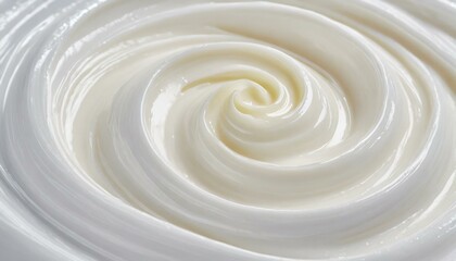 White cosmetic cream texture. Face creme, body lotion surface. Skincare creamy product background - obrazy, fototapety, plakaty
