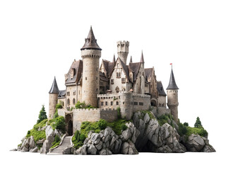  castle isolated on transparent background
