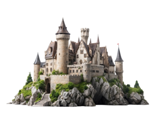  castle isolated on transparent background