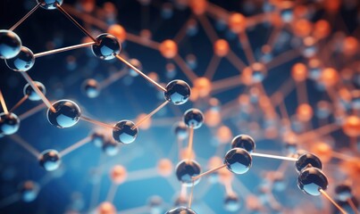 Molecular Fusion: Dynamic Background with Molecules and Scientific Elements