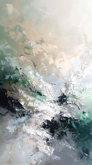The soft color palette of this contemporary art background offers a calm and elegant presence, complementing a sophisticated interior design, vertical abstract background