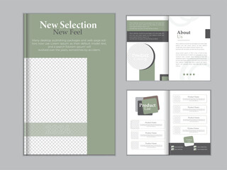 New fashion catalog design template.$pages catalog design.
