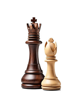 chess pieces on a transparent background