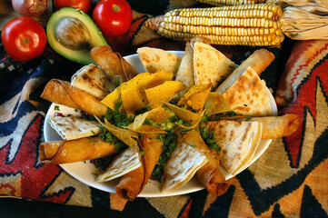 Fajitas y burritos típicos de la gastronomía mejicana