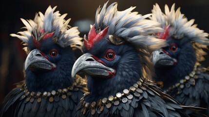 Fototapeta premium close up of a rooster