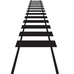 railway track icon- vector illustration