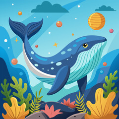 Obraz na płótnie Canvas background with fishes