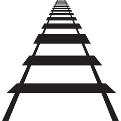 railway track icon- vector illustration