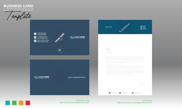 letterhead and business card design